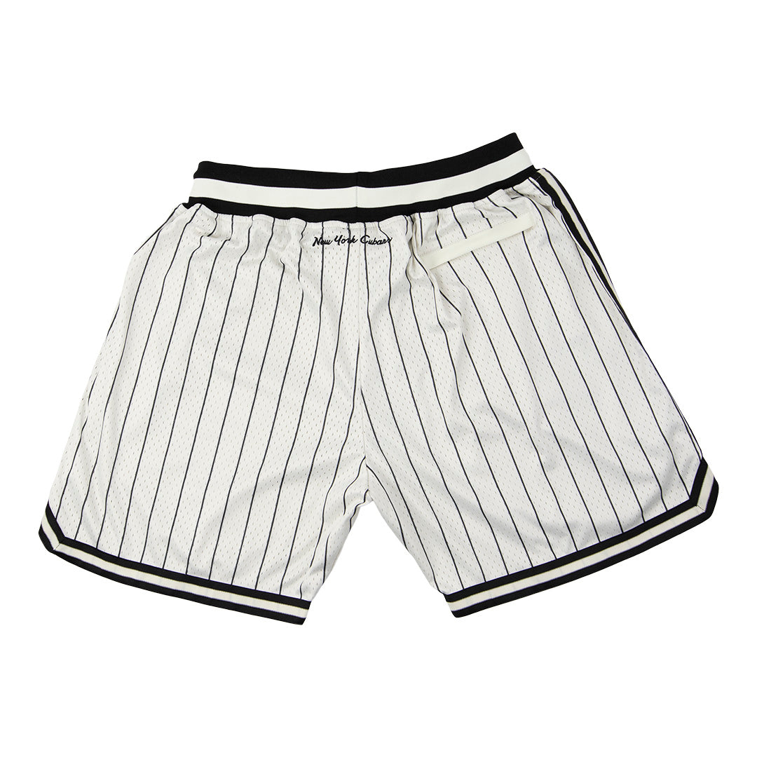 New York Cubans Vintage Inspired NL Replica Pinstripe Mesh Shorts
