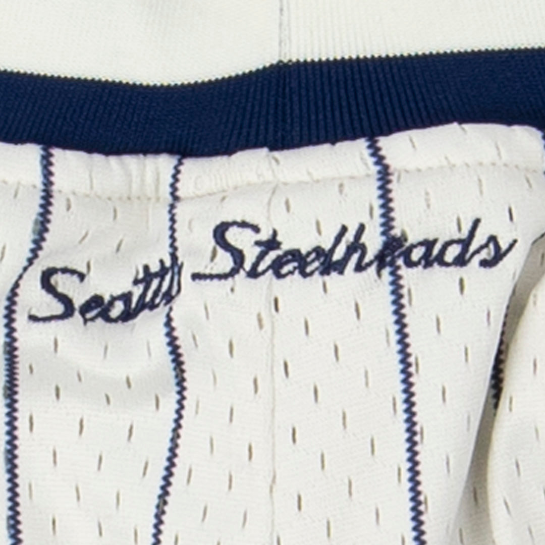 Seattle Steelheads Vintage Inspired NL Replica Pinstripe Mesh Shorts