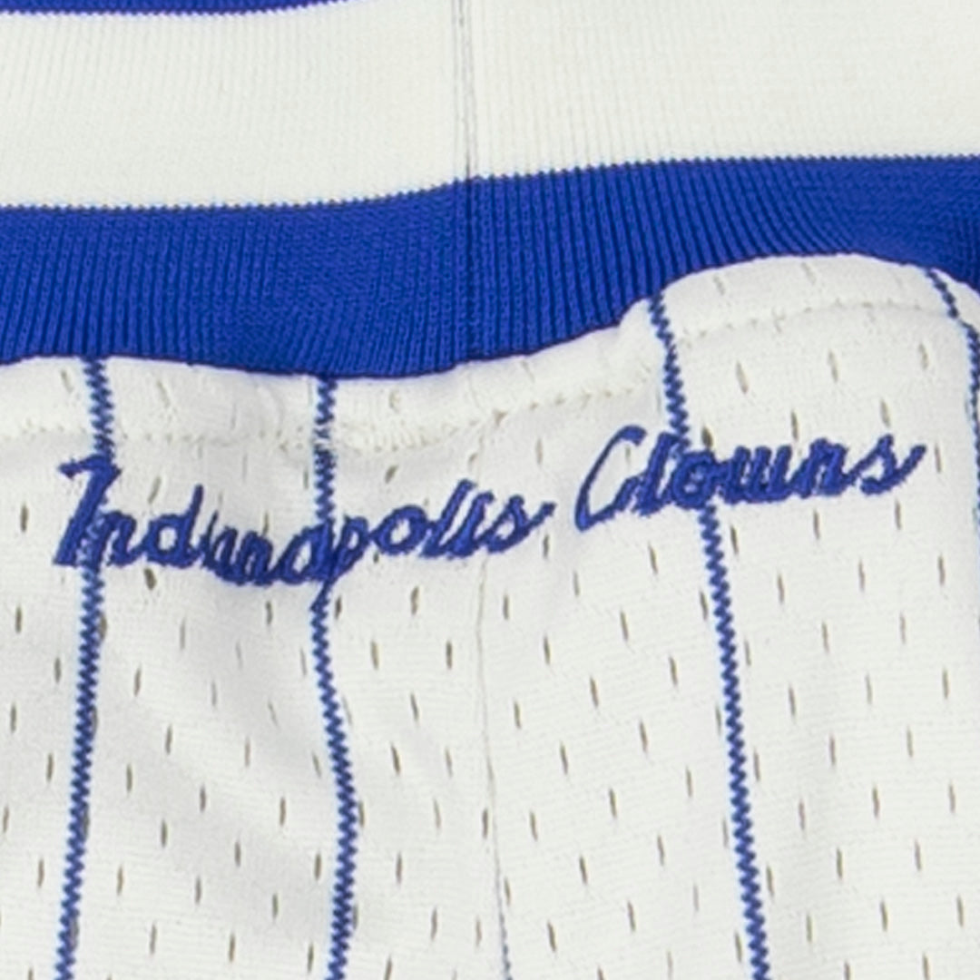 Indianapolis Clowns Vintage Inspired NL Replica Pinstripe Mesh Shorts