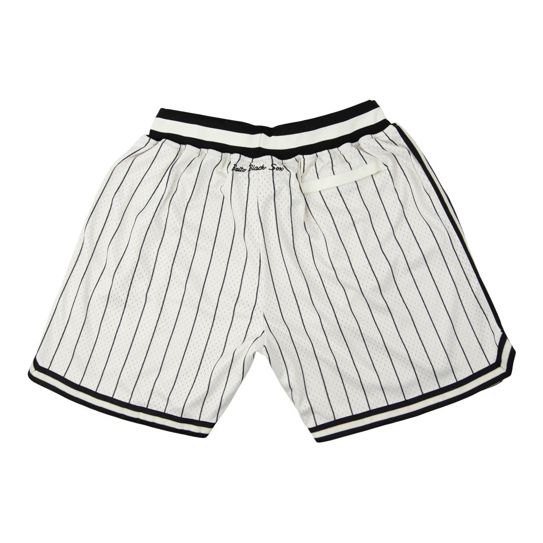 Baltimore Black Sox Vintage Inspired NL Replica Pinstripe Mesh Shorts