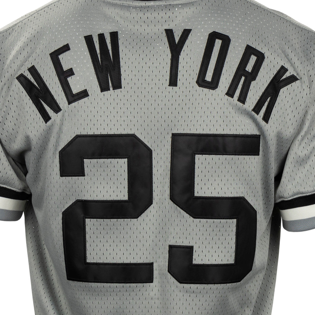 New York Mets V-Neck Jersey - Gray