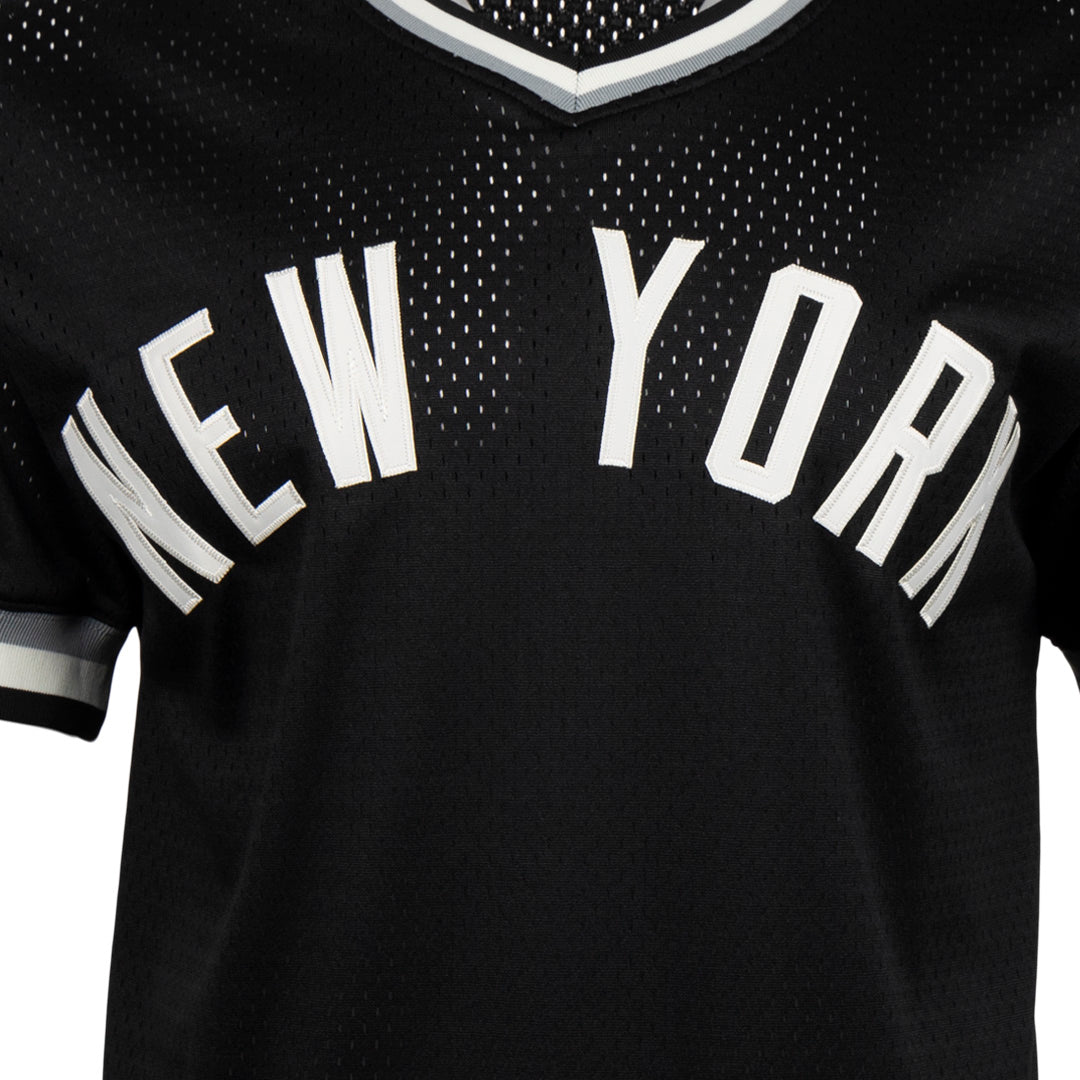 New York Black Yankees Vintage Inspired NL Replica V-Neck Mesh