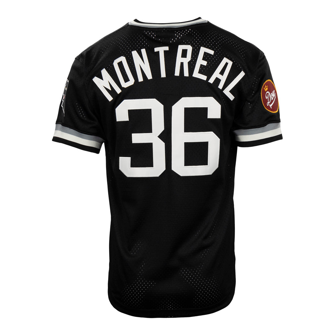 Montreal Black Panthers Vintage Inspired NL Replica V-Neck Mesh Jersey