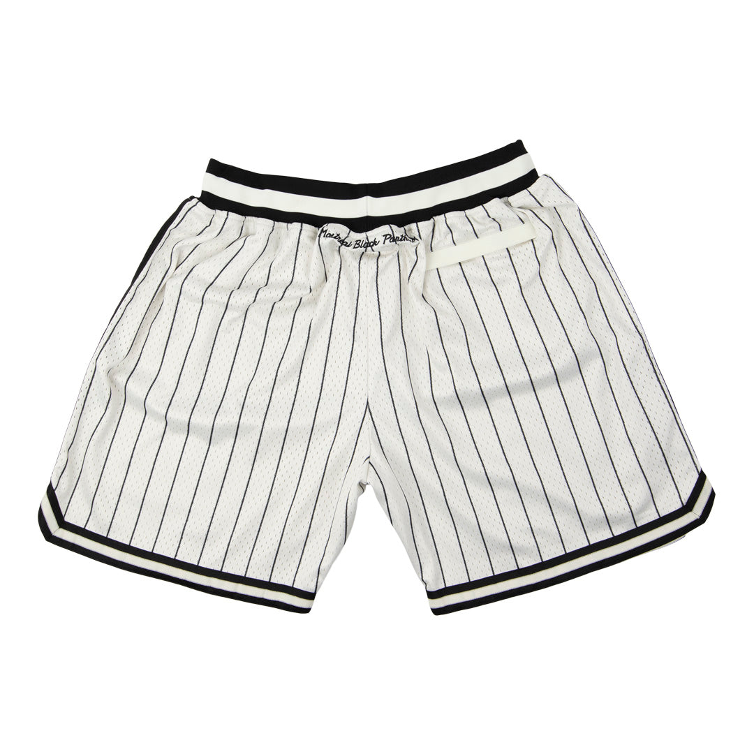 Montreal Black Panthers Vintage Inspired NL Replica Pinstripe Mesh Shorts