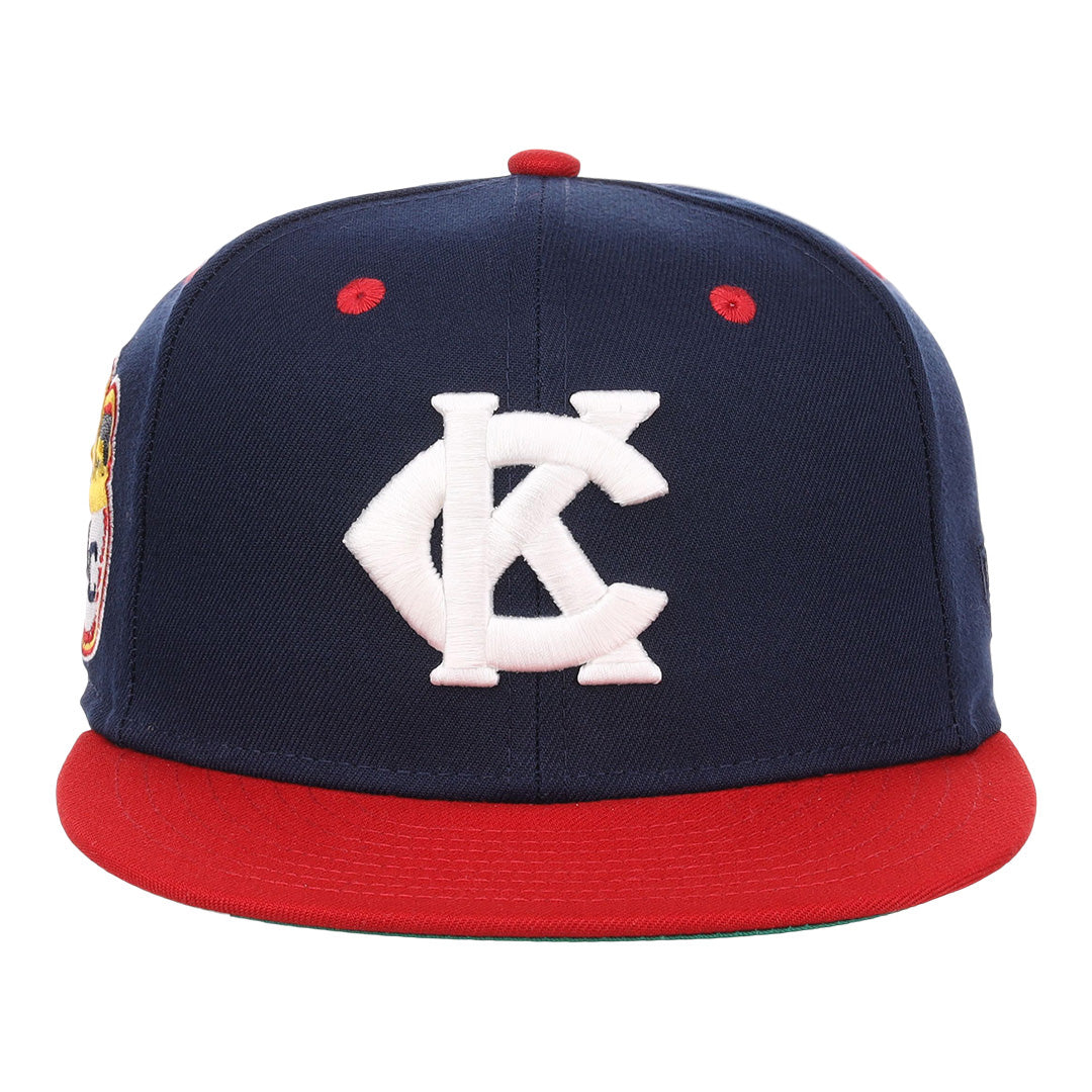 Kansas City Monarchs NLB Flip Fitted Ballcap - Navy