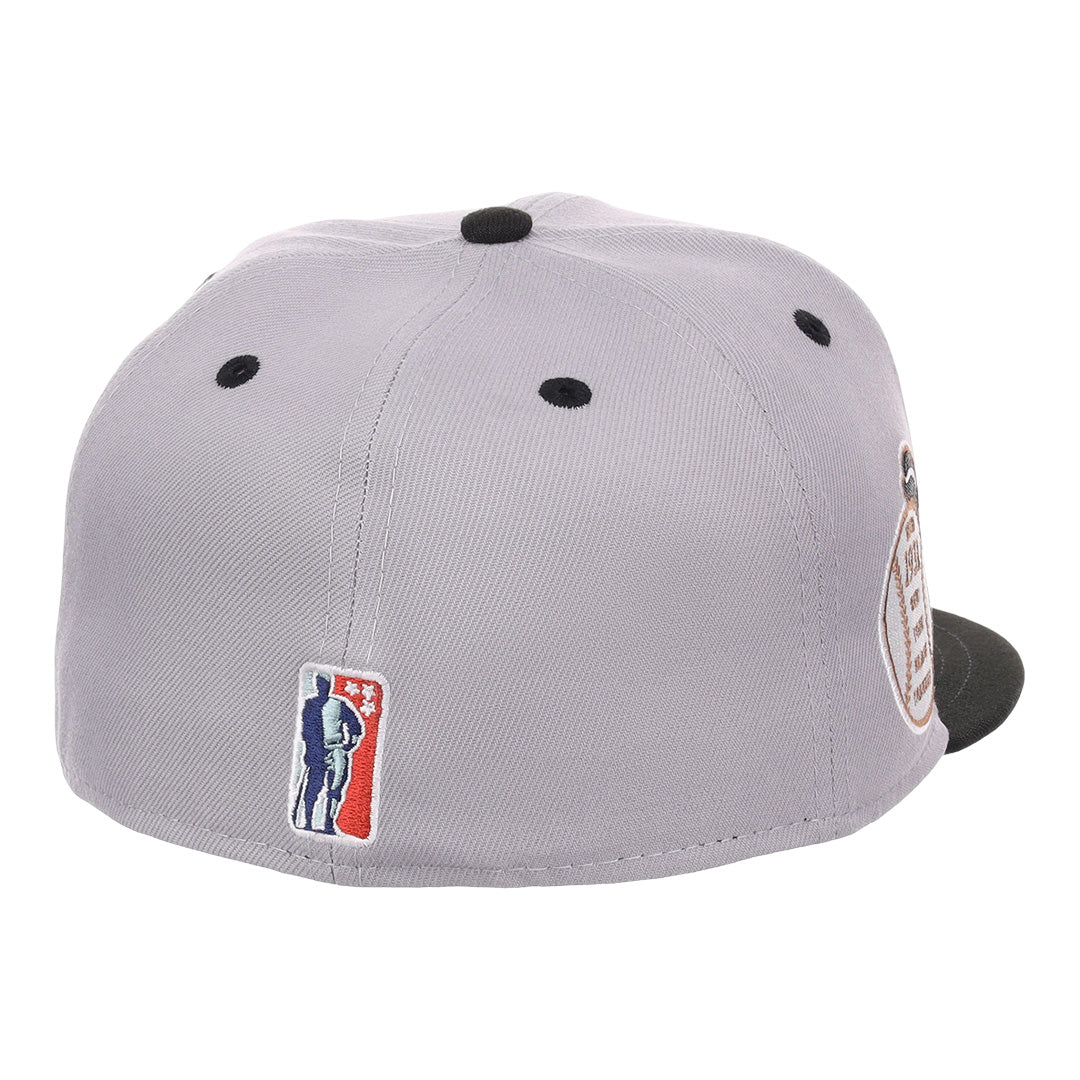 New York Black Yankees NLB Flip Fitted Ballcap - Gray