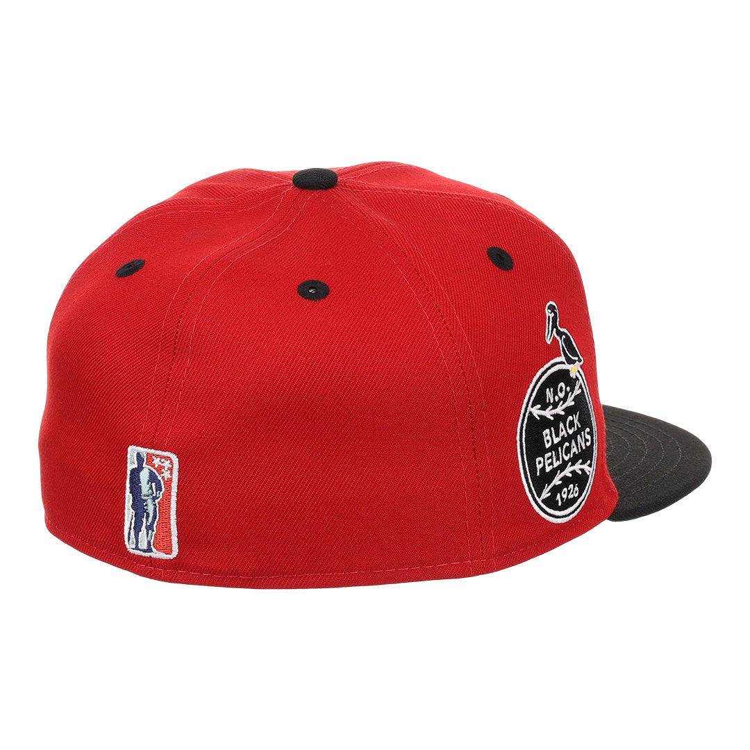 New Orleans Black Pelicans NLB Flip Fitted Ballcap