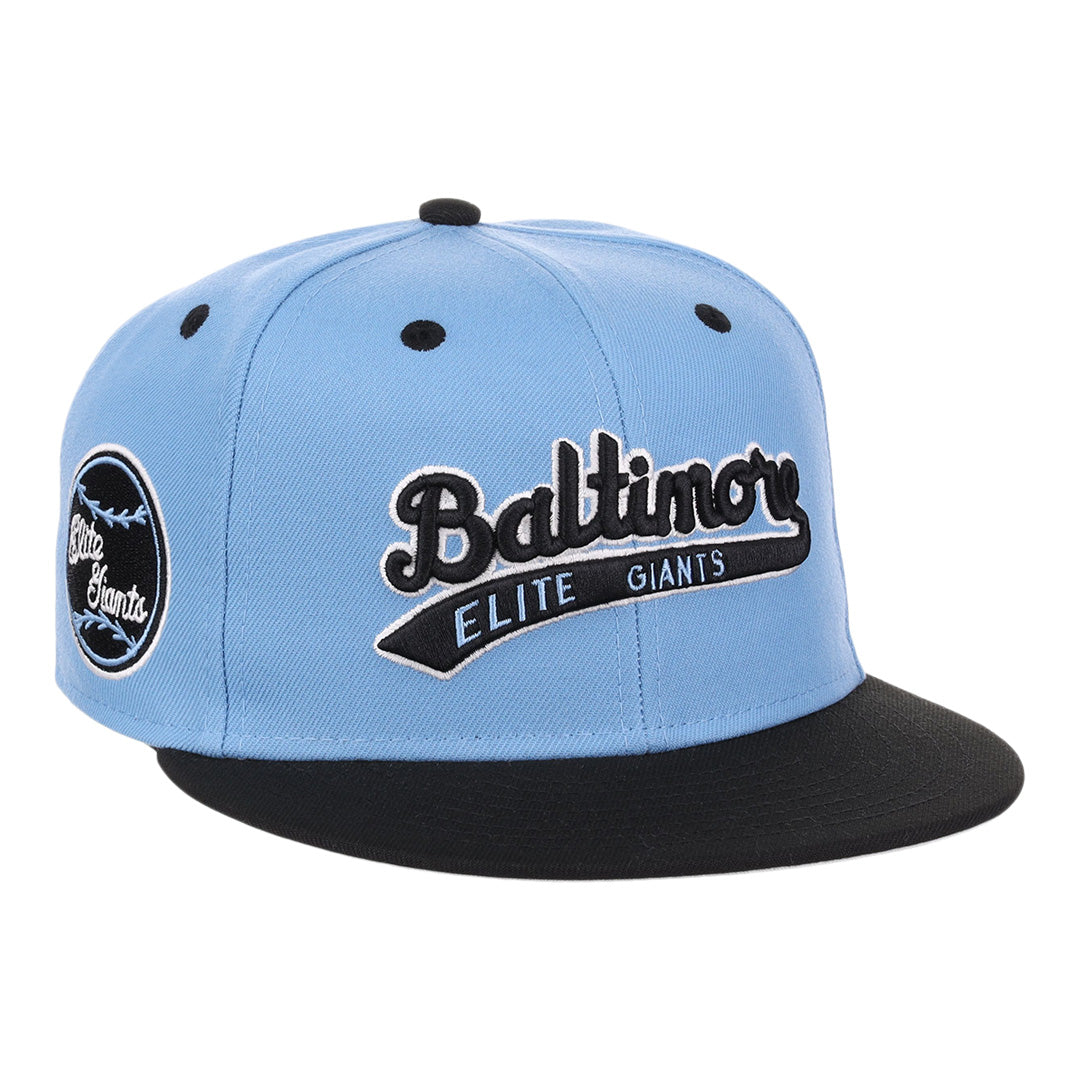 Baltimore Elite Giants NLB Sky Blue Fitted Ballcap