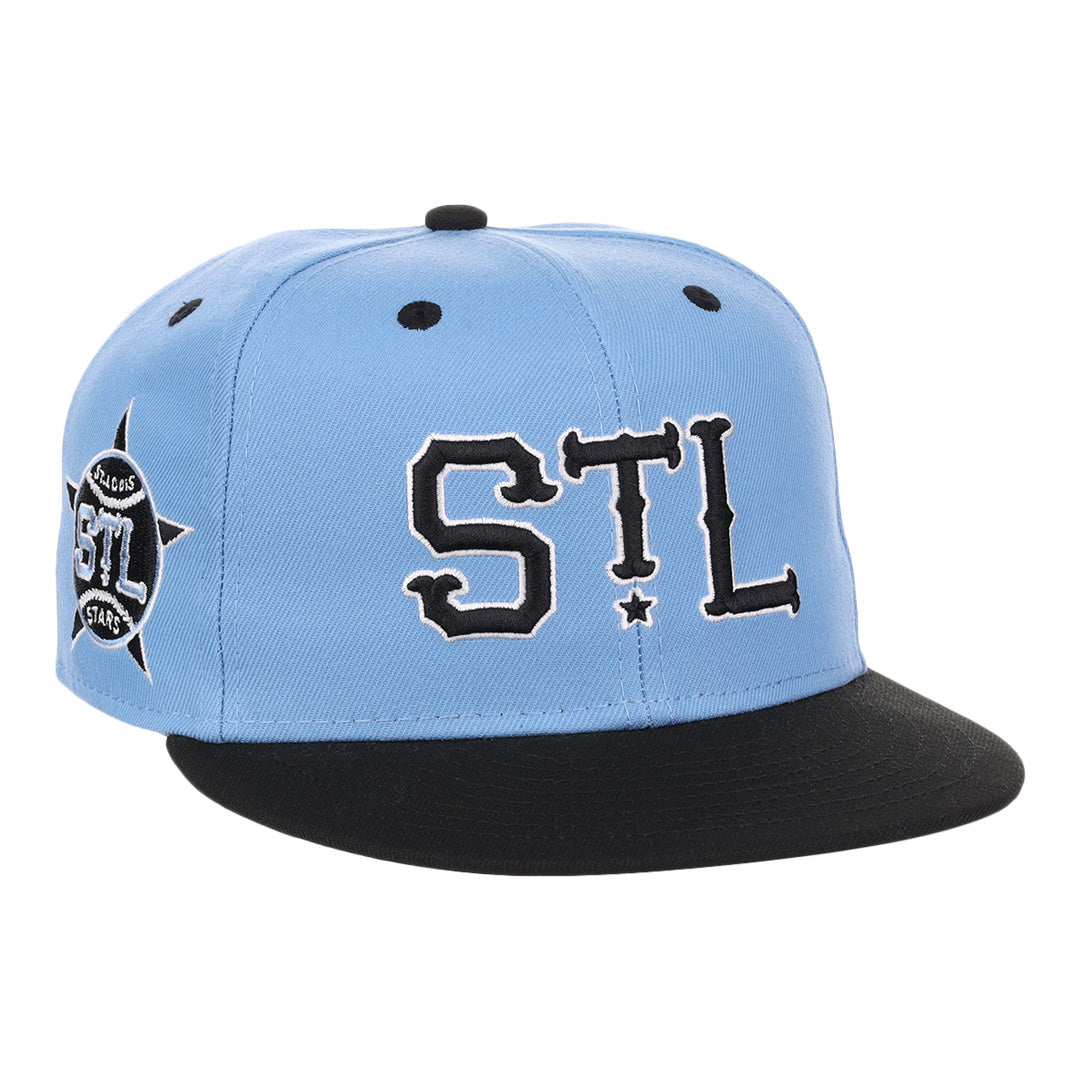 St. Louis Stars NLB Sky Blue Fitted Ballcap