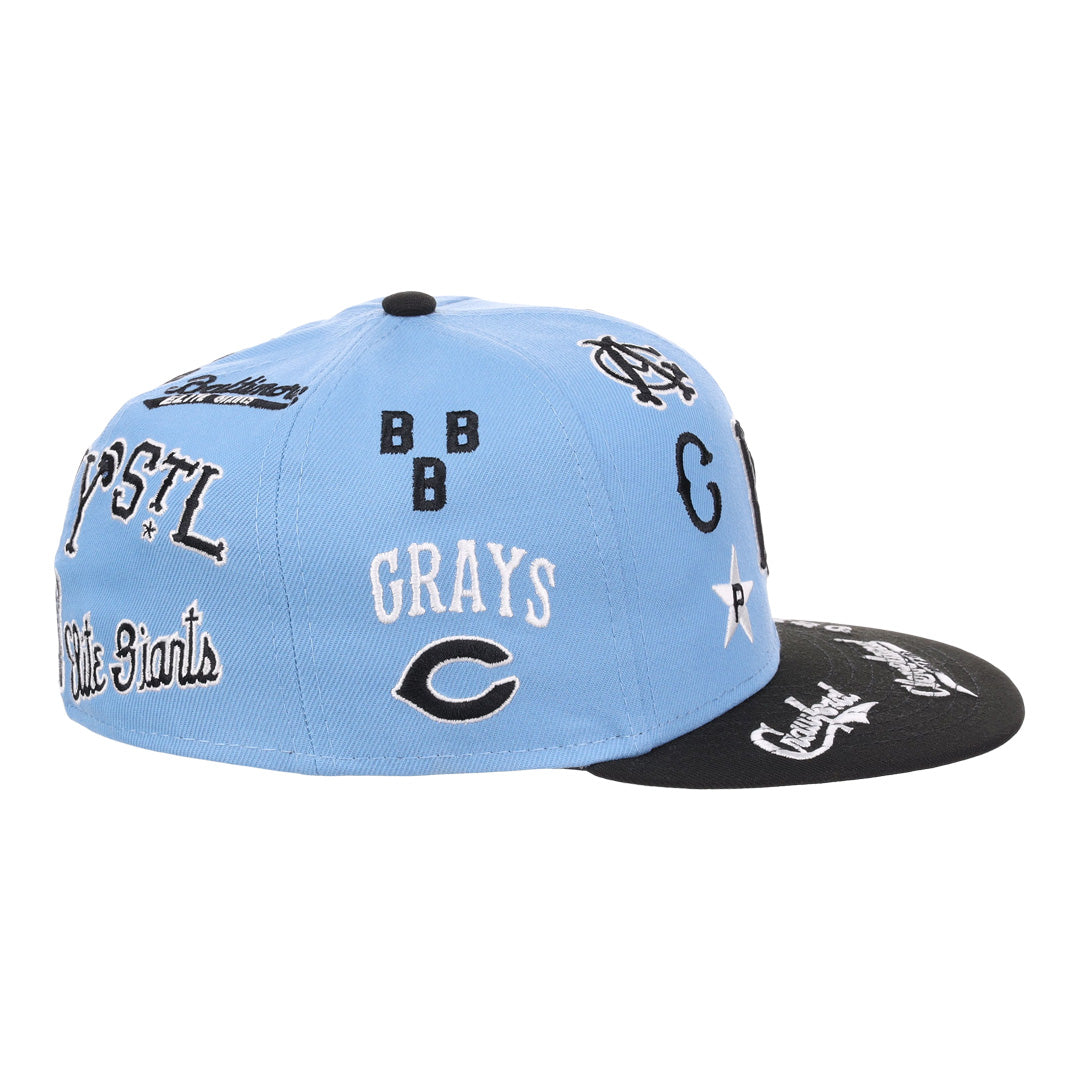 Negro League Baseball NLB Sky Blue Fitted Ballcap