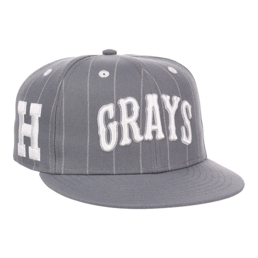 Homestead Grays NLB Black Pinstripe Fitted Ballcap