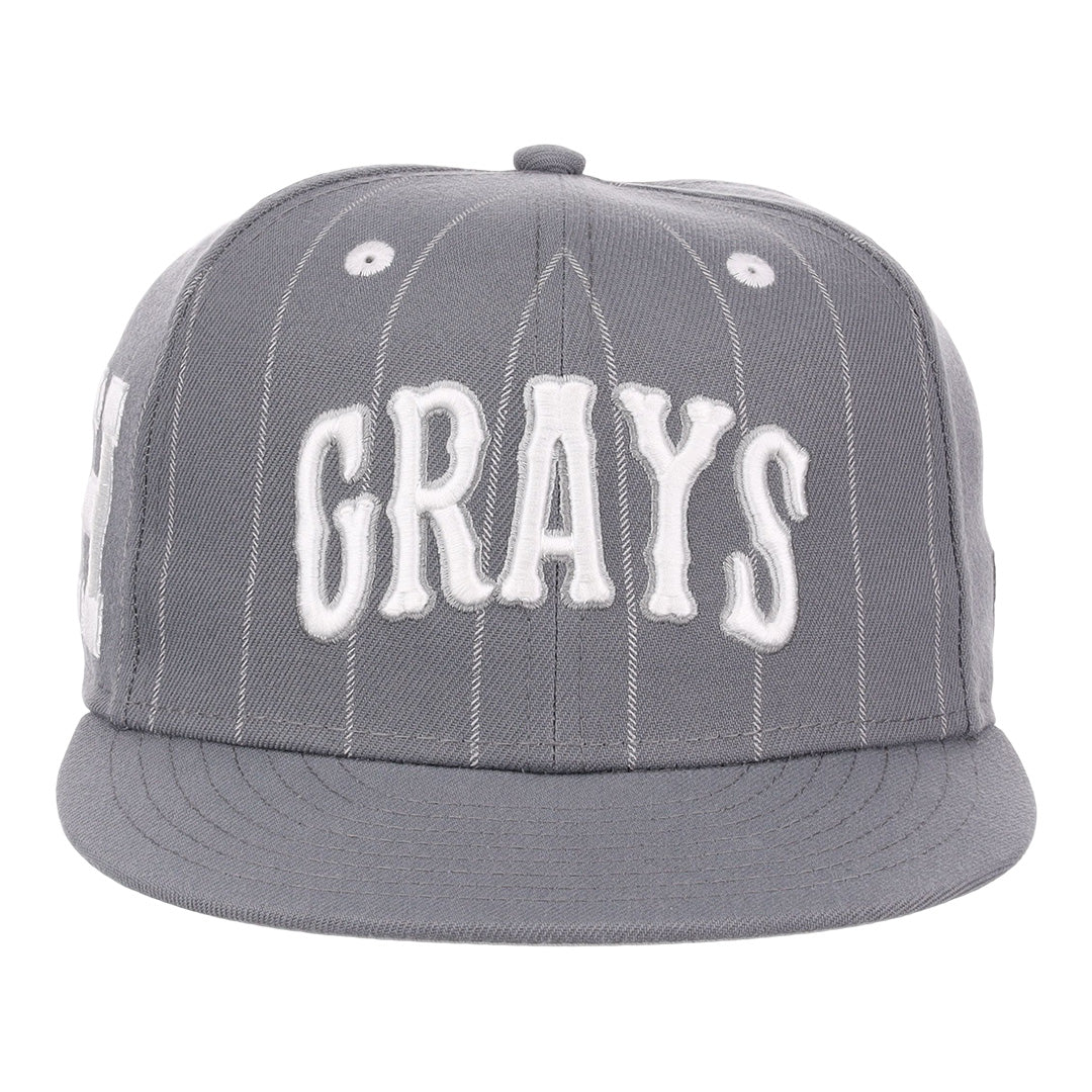 Homestead Grays NLB Black Pinstripe Fitted Ballcap