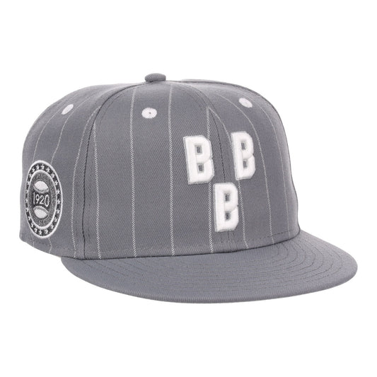 Birmingham Black Barons NLB Black Pinstripe Fitted Ballcap