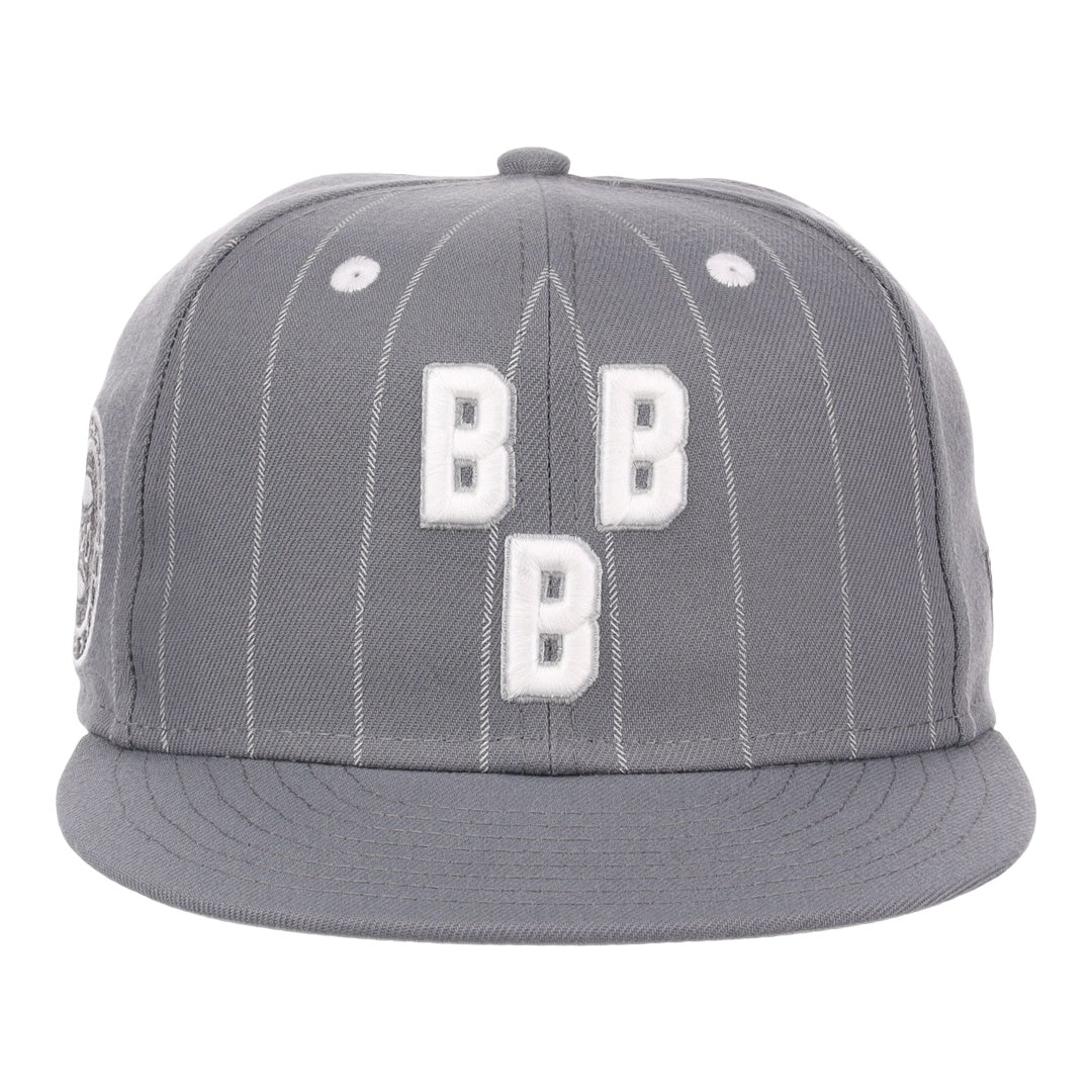 Birmingham Black Barons NLB Black Pinstripe Fitted Ballcap