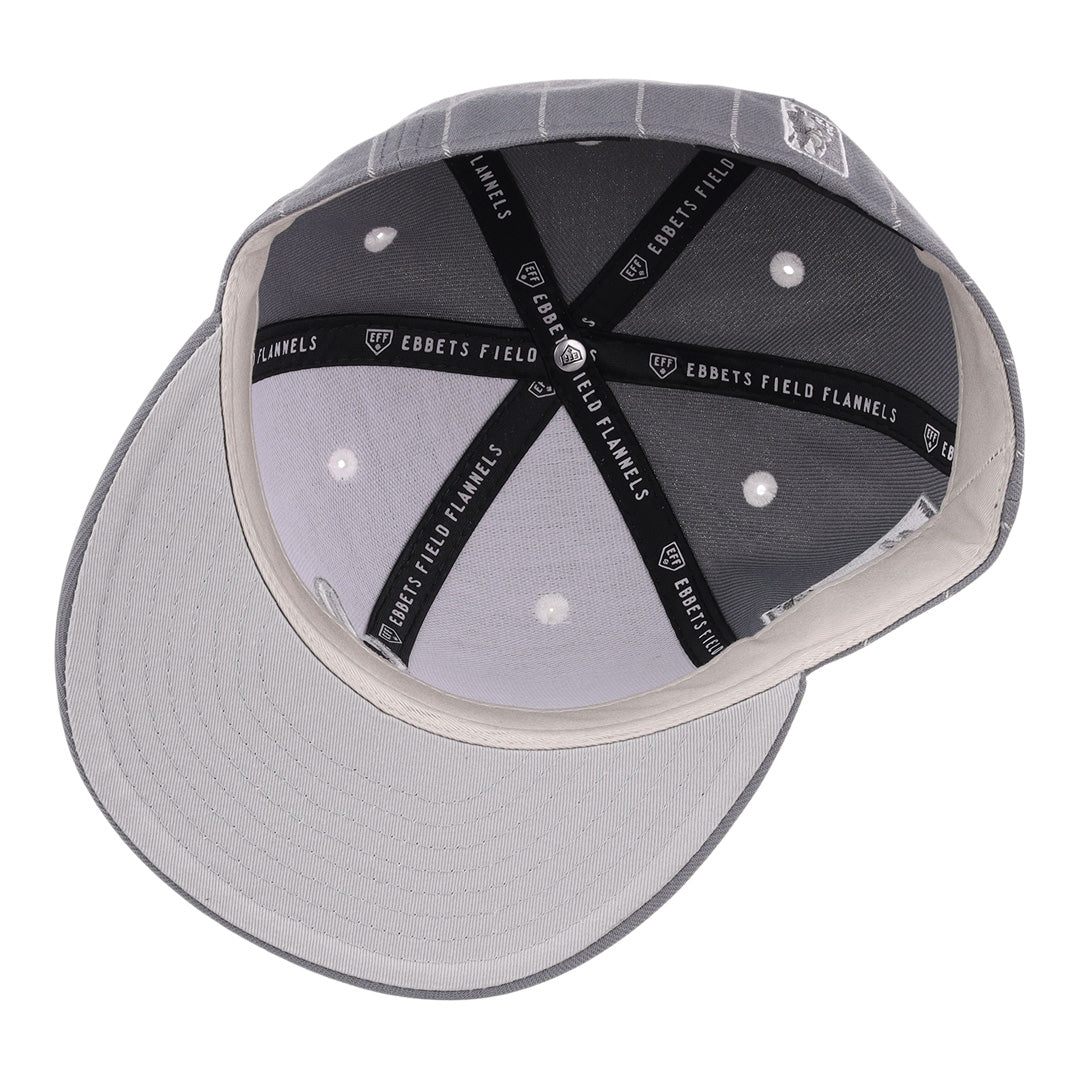 Louisville Black Caps NLB Black Pinstripe Fitted Ballcap