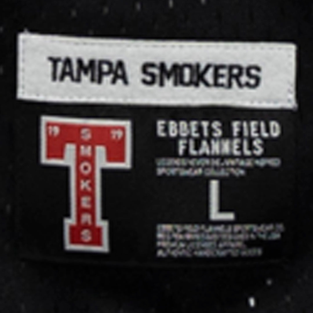 Tampa Smokers Vintage Inspired NL Replica V-Neck Mesh Jersey - Black
