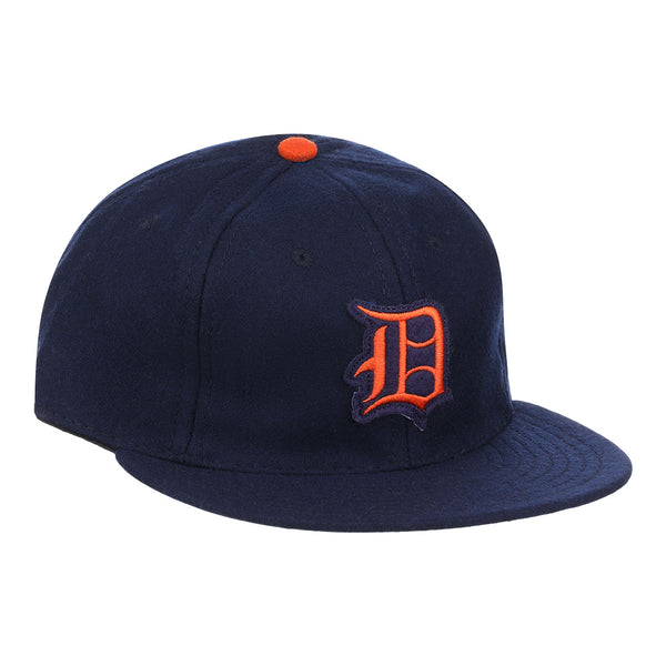 Vintage 90s Detroit Tigers Logo Athletic Blockhead Spellout Snapback Hat Cap MLB