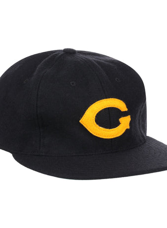 The EFF Grambling State University 1963 Vintage Ballcap is a wool hat with a yellow G embroidered front, ideal for HBCU apparel fans and collectors of Grambling State ballcaps.