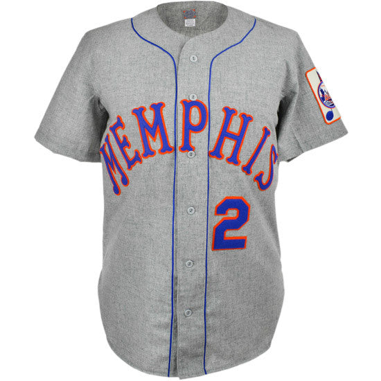 Ebbets Field Flannels Memphis Blues 1970 Road Jersey