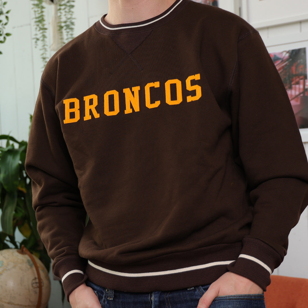 Denver Broncos Vintage Crewneck Sweatshirt - Brown