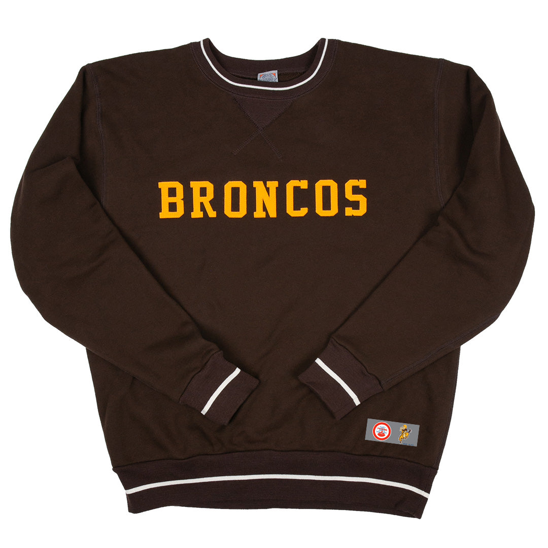 Denver Broncos Vintage Crewneck Sweatshirt - Brown