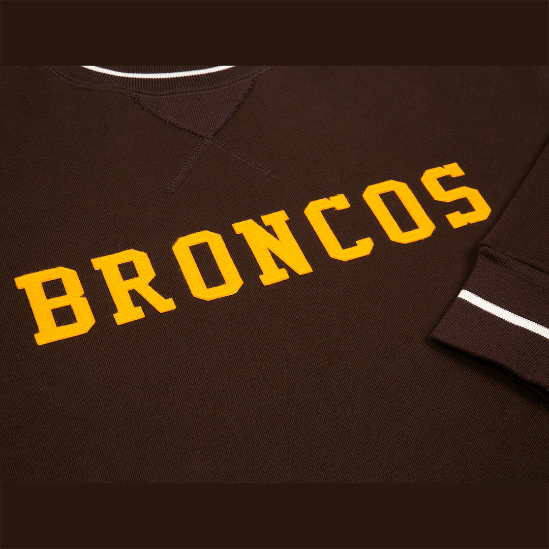 Denver Broncos Vintage Crewneck Sweatshirt - Brown