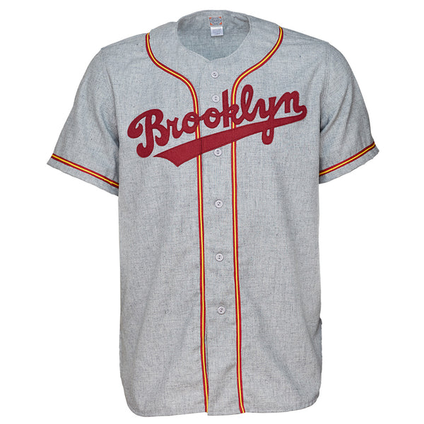 Ebbets Field Flannels Brooklyn College 1956 Road Jersey