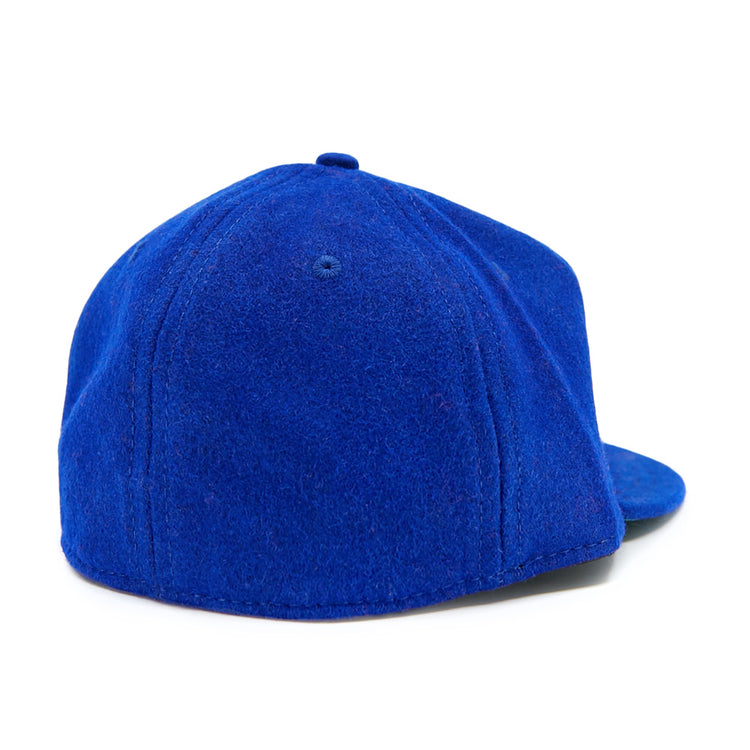 The EFF Cuban Stars 1932 Vintage Ballcap, in bright blue with visible stitching and a flat brim, is shown from the back and side on a white background.