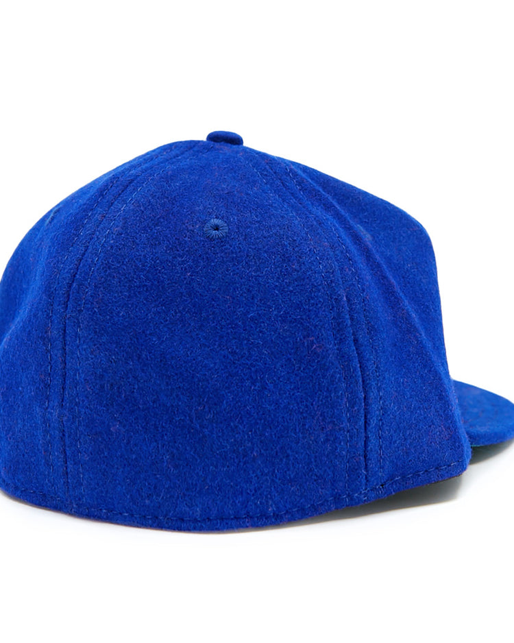 The EFF Cuban Stars 1932 Vintage Ballcap, in bright blue with visible stitching and a flat brim, is shown from the back and side on a white background.