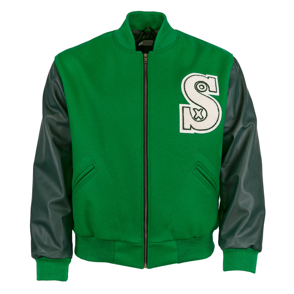 Varsity Oakland Athletics MLB Heritage Dark Green Varsity Jacket