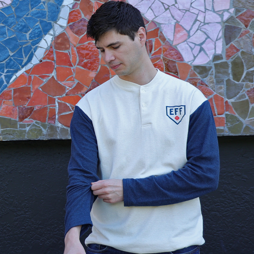 Fungo Shirt - Navy Sleeves – Ebbets Field Flannels