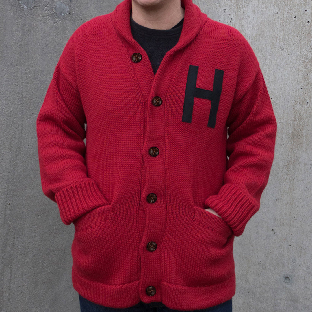 Harvard University 1940 Shawl Collar Sweater