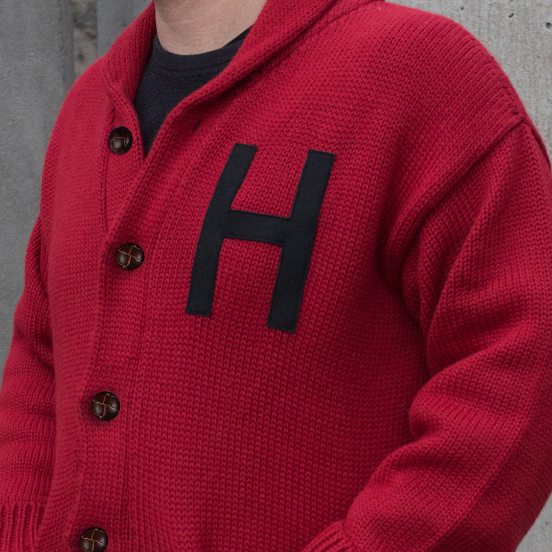 Harvard University 1940 Shawl Collar Sweater