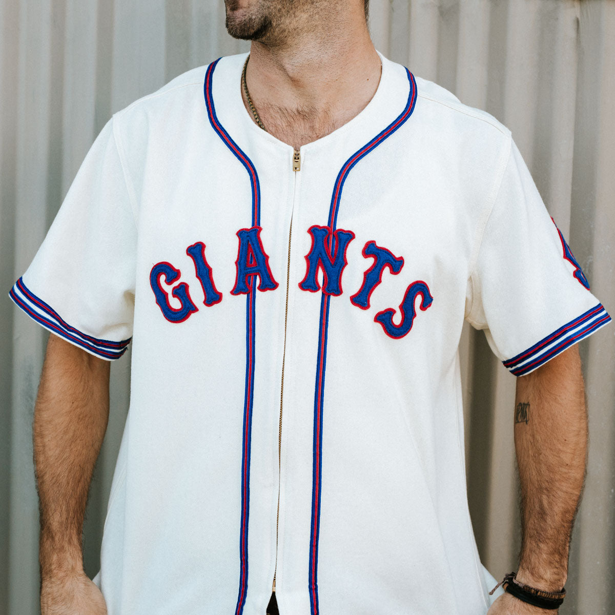 Jersey City Giants 1942 Home Jersey Ebbets Field Flannels