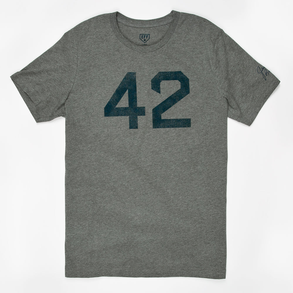 Jackie Robinson 42 T-Shirt (Heather Gray)