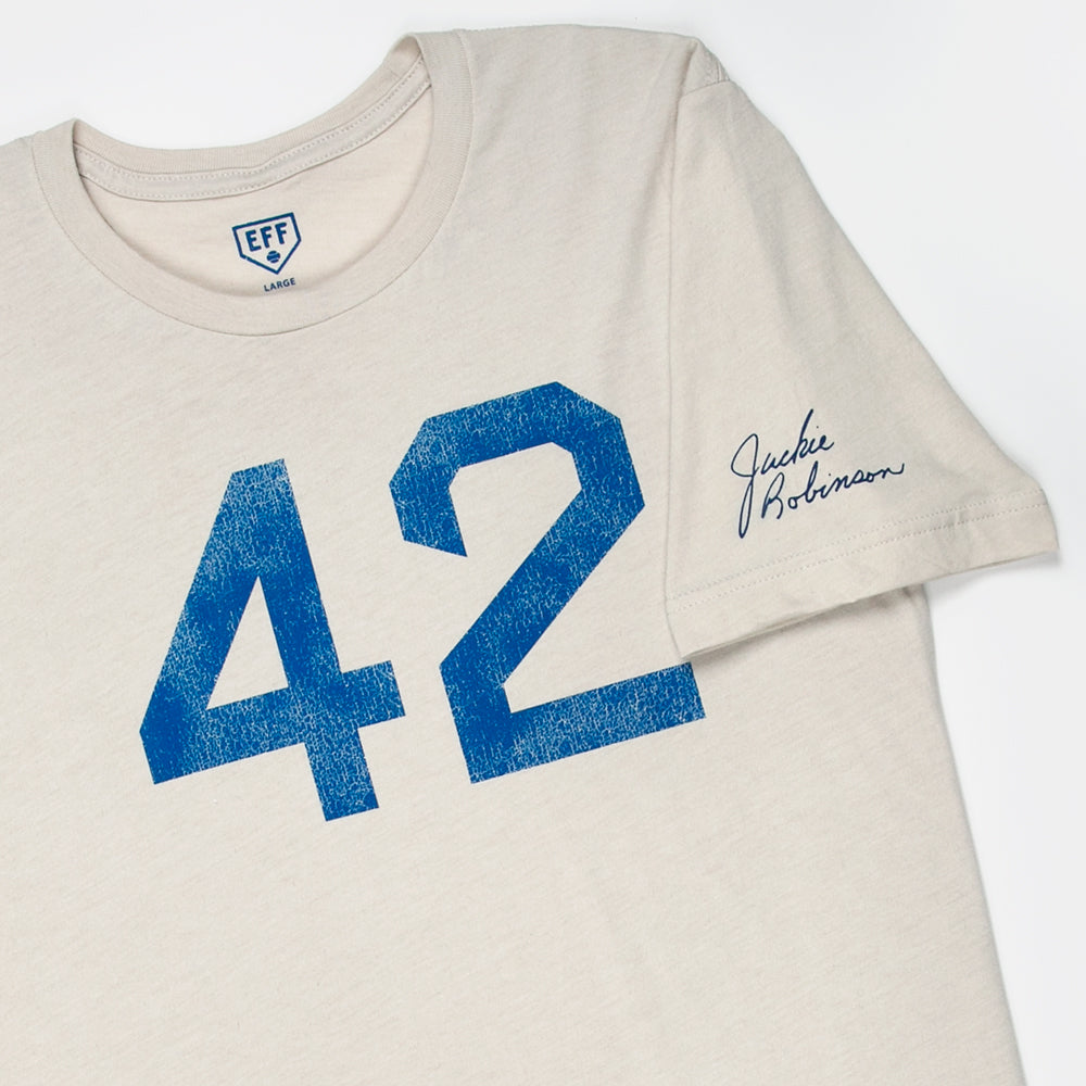 Jackie Robinson 42 T-Shirt (Heather Natural)
