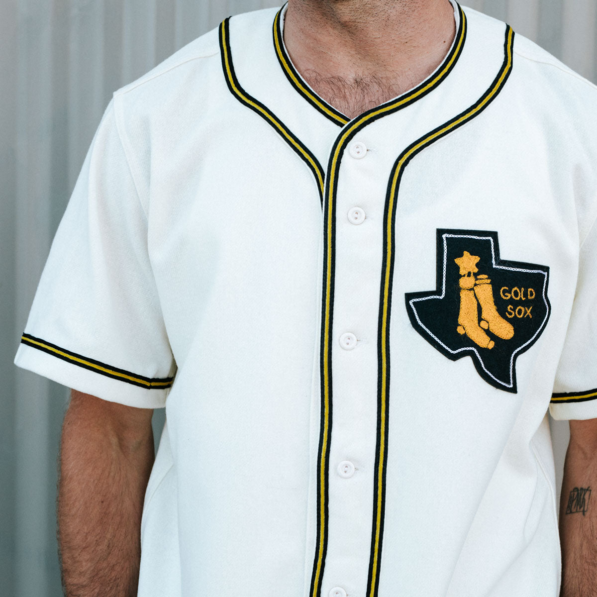 Ebbets Field Flannels Amarillo Gold Sox 1961 Home Jersey