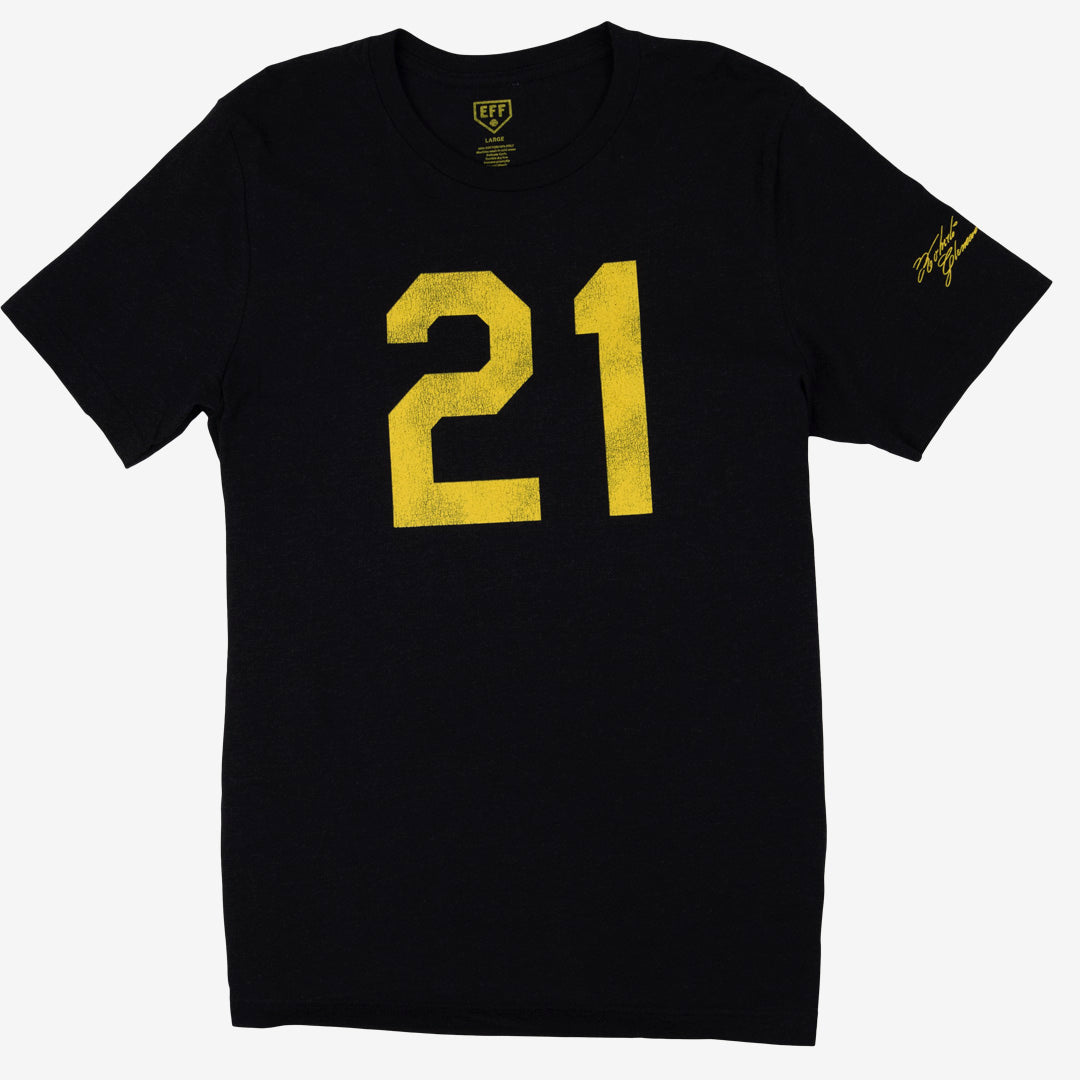 Roberto Clemente 21 T-Shirt - Black