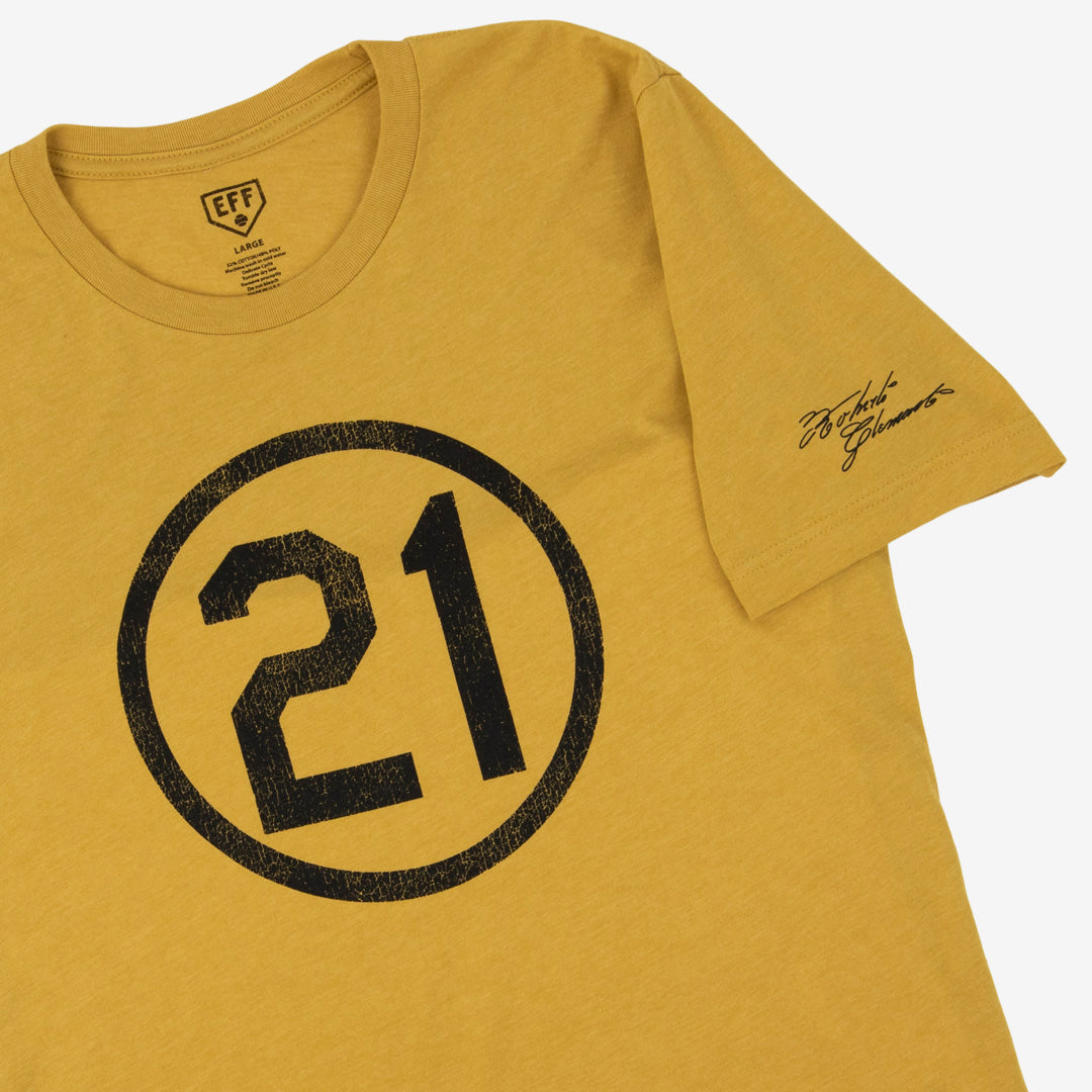 Puerto Rico Clemente Pirates' Jersey 21 Yellow