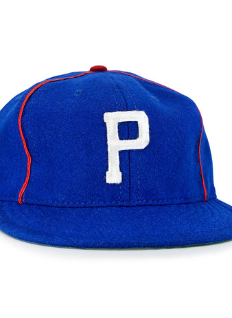 The EFF Phoenix Senators 1930 Vintage Ballcap features a blue wool body, white “P” front, and red piping, inspired by the classic Arizona State League style.
