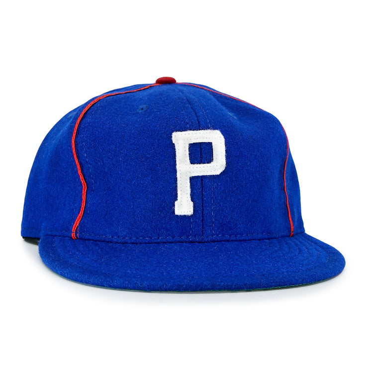 The EFF Phoenix Senators 1930 Vintage Ballcap features a blue wool body, white “P” front, and red piping, inspired by the classic Arizona State League style.