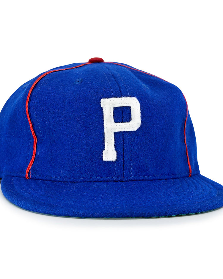The EFF Phoenix Senators 1930 Vintage Ballcap features a blue wool body, white “P” front, and red piping, inspired by the classic Arizona State League style.
