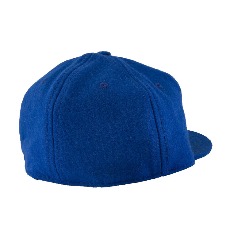 The EFF Puerto Rico Marlins 1961 Vintage Ballcap is shown from the back in blue, featuring visible stitching and a partially visible flat brim on the right.