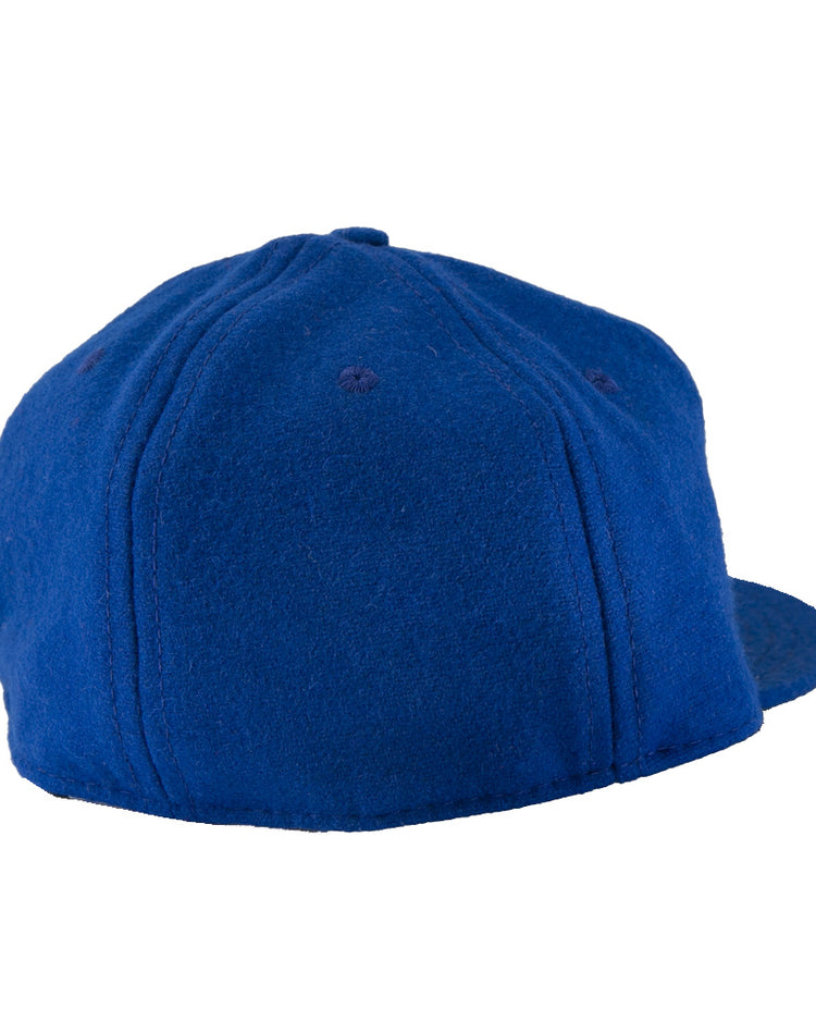 The EFF Puerto Rico Marlins 1961 Vintage Ballcap is shown from the back in blue, featuring visible stitching and a partially visible flat brim on the right.