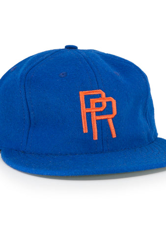 The EFF Puerto Rico Marlins 1961 Vintage Ballcap is a royal blue wool hat with an orange PR logo embroidered on the front. Its structured crown and flat brim capture classic Marlins style.
