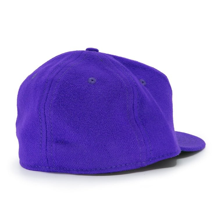 The EFF University of Washington 1950 Vintage Ballcap in purple is shown from the back, showcasing a rounded crown and flat brim with no visible logos or text.
