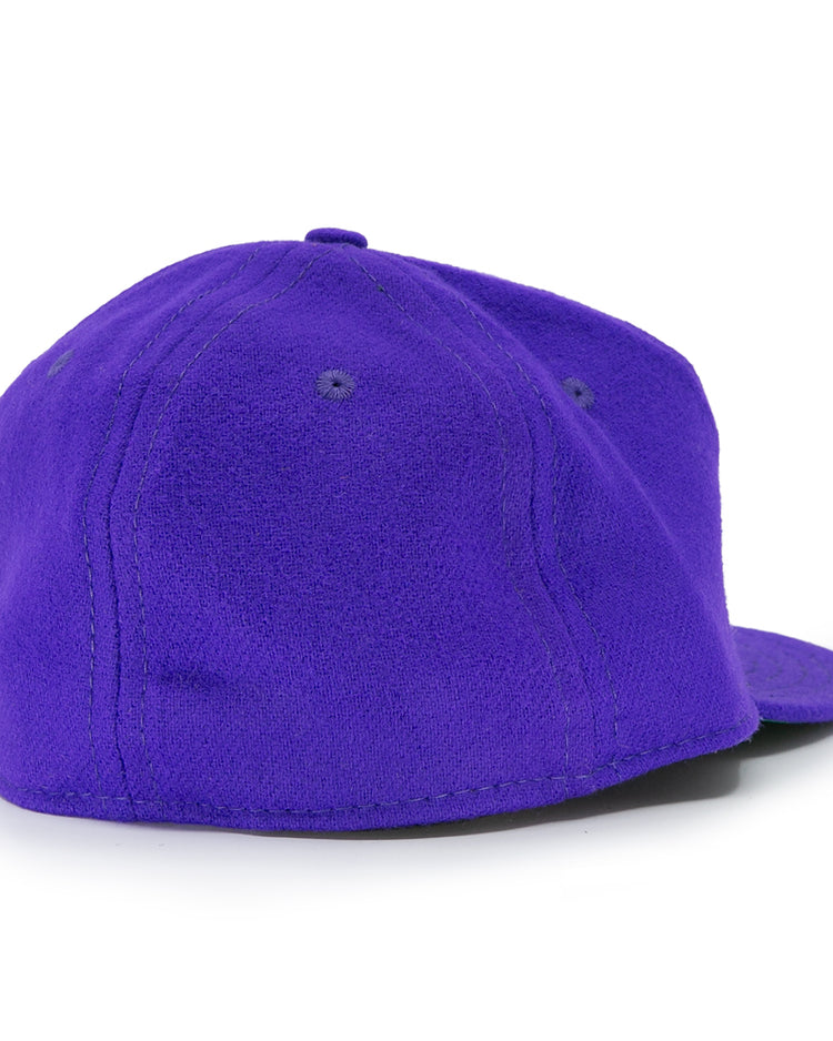 The EFF University of Washington 1950 Vintage Ballcap in purple is shown from the back, showcasing a rounded crown and flat brim with no visible logos or text.